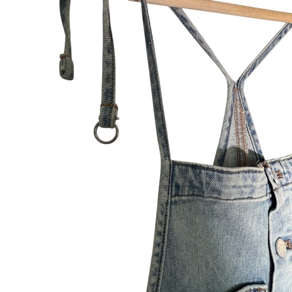 Pilcro Light Blue Denim Overalls - Picture 4 of 11